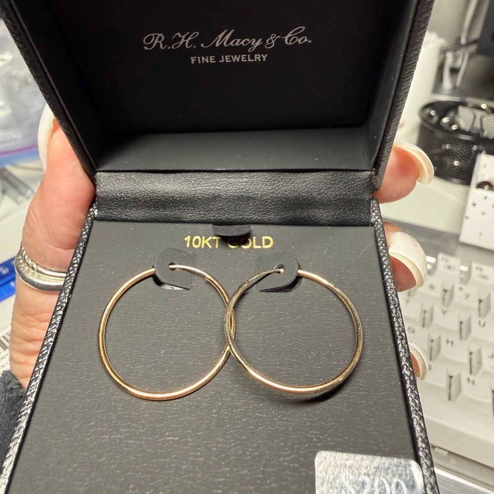 10k Gold Hoop Earrings
